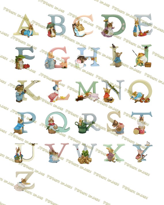 Beatrix Potter Cross Stitch Alphabet Letters Beatrix Potter Cross Stitch Alphabet Letters