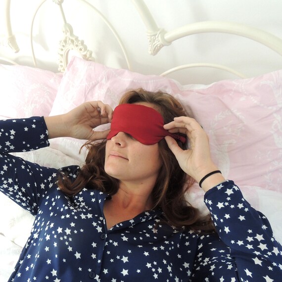 Silk eye mask red eye mask red silk eyemask silk sleep