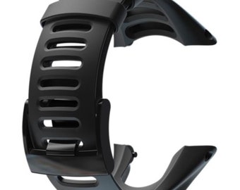 For Suunto Ambit1 Peak Ambit2 Ambit3 Black Silicone Elastomer Replacement Strap Watch Band