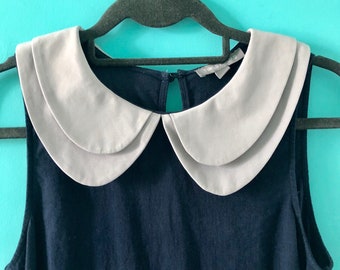 Double Peter Pan Collar Dress S/M