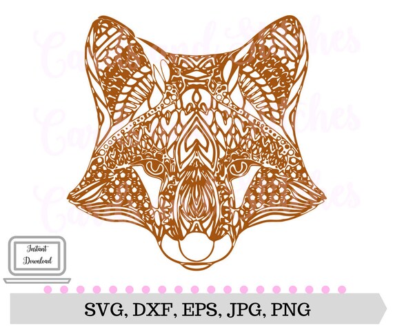 Download Fox Mandala SVG Fox SVG Digital Cutting File Silhouette