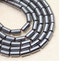 3MM Hematite Cylinder Beads , Natural Hematite Beads , 15.5 Inch Strand , Tube Beads , 3MM X 5MM