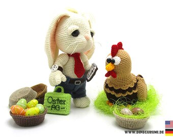 Easterbusiness crochet pattern amigurumi