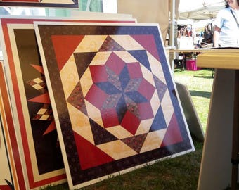Barn Quilt Bundle Special - two 2'x2's and one 4'x4'. Saves 100. Free shipping in about one week.