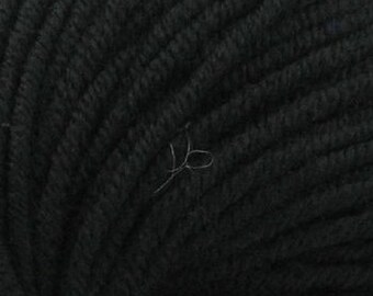 100% Merino Wool black No. 02 (Katia) - ball 50 gr.