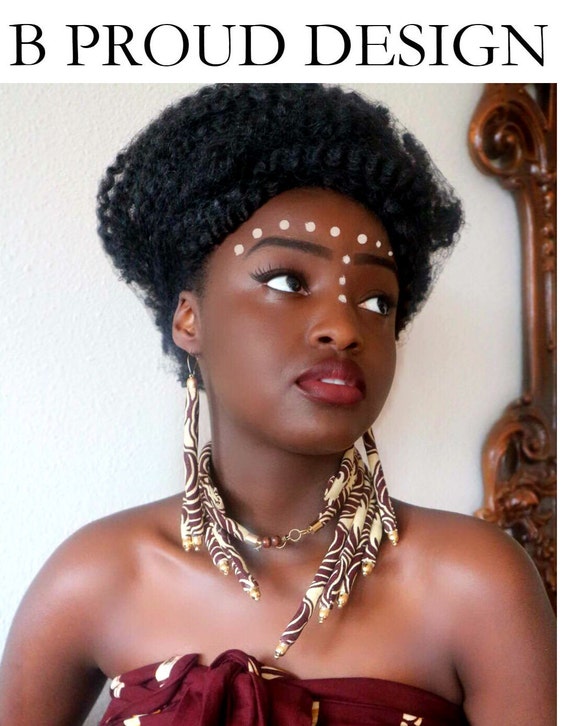 AFRICAN NECKLACE + EARRINGS