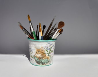 Cache pot planteur décor à la maison pot de fleur en métal cache-pot floral le stockage pot de fleur récipient de jardin shabby chic