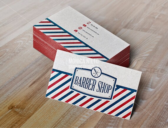 Printable Vintage Barber Shop Business Cards Vintage Hair