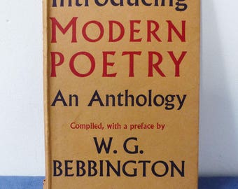 Introducing Modern Poetry book, Anthology, 1940s, Includes Day Lewis, Eliot, Spender, Auden, Macneice, Sitwell, Read and more, wartime poems