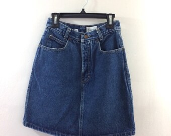 Vintage Calvin Klein High Waisted Jean Skirt