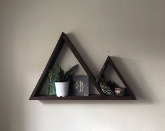 Triangle Shelf - Geometric Wood Shelves for your home or office