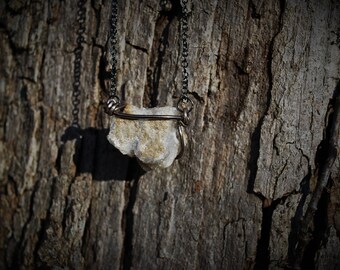 Organic Form Cave Crystal Pendant