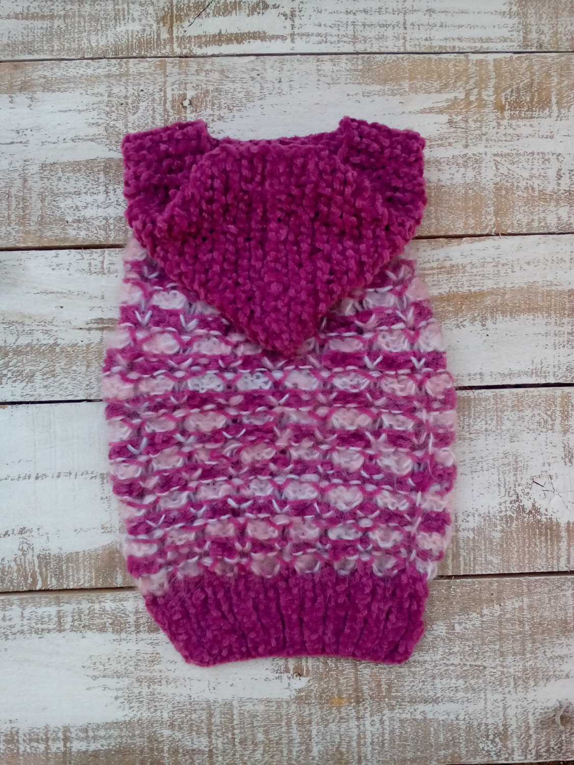 Small Dog Sweater Knit Dog Sweater with Hood Knit Dog