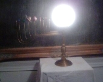 Antiqued Orrery lamp by South Carolina artist Will S.Anderson