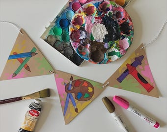 Art Banner | Garland for decor and Art Teachers/Classrooms