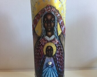 Black Madonna with Glitters