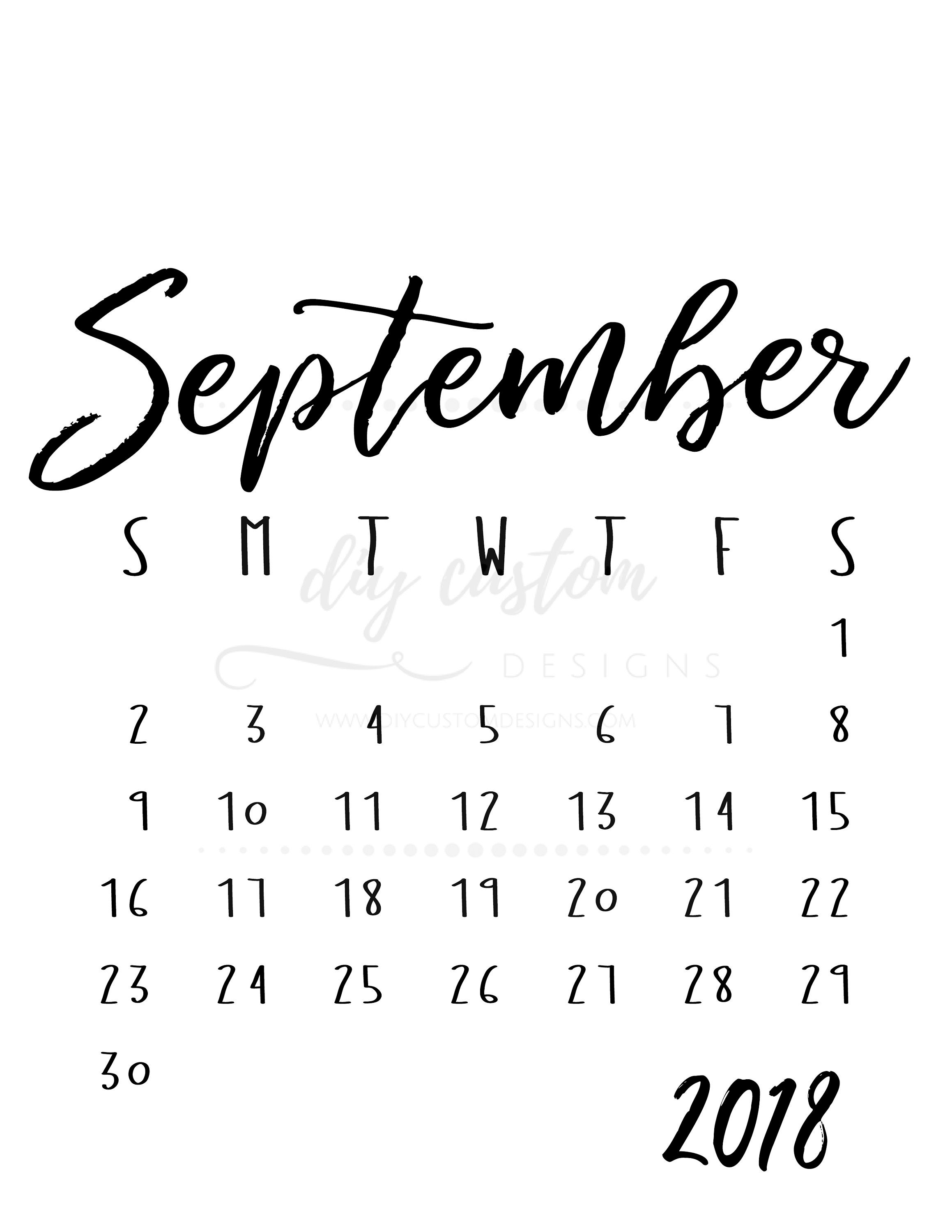 2018 digital calendar