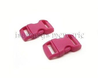 X 2 loops quick strap 10 mm pink curved - total measure 29 x 15 mm