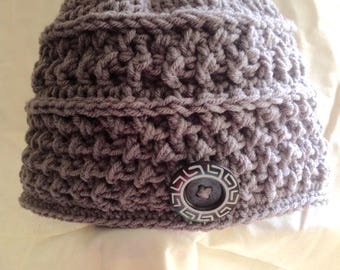 Crocheted Textured Hat