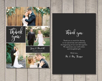 Wedding Thank You Card (Printable) by Vintage Sweet