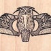 Great Horned Owl Bird Rubber Stamp