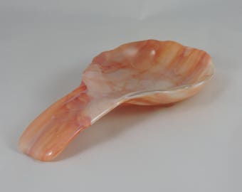 Fused Glass Spoon Rest - Large and Durable
