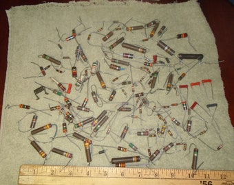 Vintage resistors. Resistors. electronic parts. Steampunk. Steampunk parts. vintage electronics. electronics. radio repair.