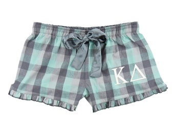 Kappa Delta Boxers, KD Flannel Boxer Shorts, Kappa Delta Sorority, Kappa Delta Flannel Boxers, Kappa Delta apparel, kappadelta, sorority