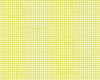 Yellow Green Gingham Cardstock Paper