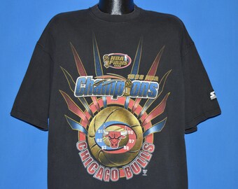 90s Chicago Bulls 1998 NBA Champs Starter t-shirt Extra Large