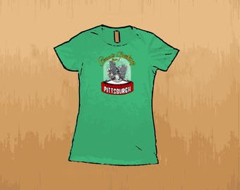 Pittsburgh Snow Globe Ladies Shirt