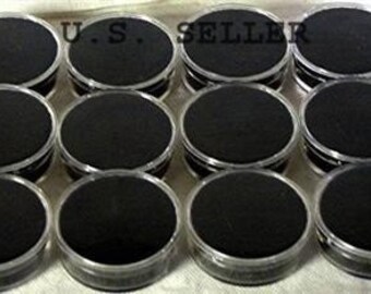 Lot Of 48 Acrylic Bead/Gem Jars Black SALE