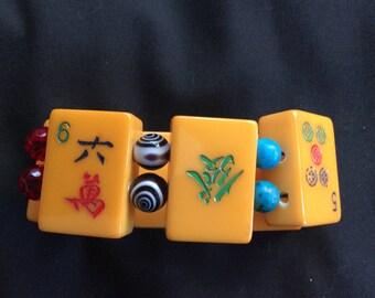 Vintage Bakelite Mahjong Bracelet