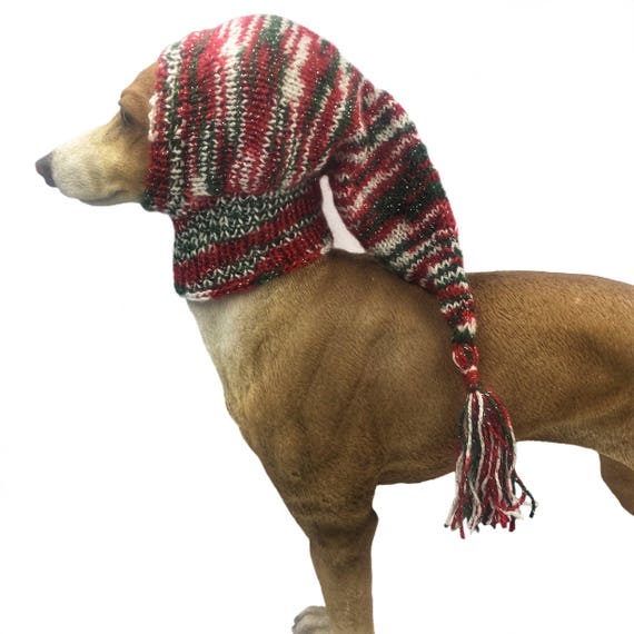 Sparkling Christmas dog hat Santa hat italian greyhound