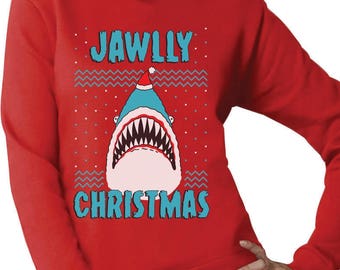 jawlly christmas ugly christmas sweater for xmas party shark women sweatshirt - Shark Christmas Sweater jawlly christmas ugly christmas sweater for xmas party shark women sweatshirt - Shark Christmas Sweater