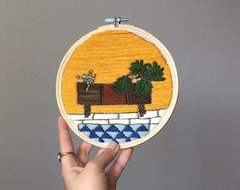 Embroidery hoop wall art - READY TO SHIP