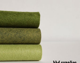 Greensleeves - Wool Blend Felt Sheets - 3 sheets