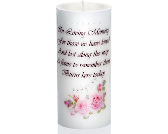 Sam & Wishbone Customized Luxury Wedding Memorial Candle from the Rose Collection