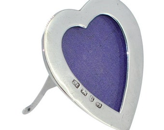 Silver Heart Picture Frame