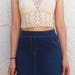 Lace crop top crochet pattern. Open back tank top // AERIS festival top pattern _ M66