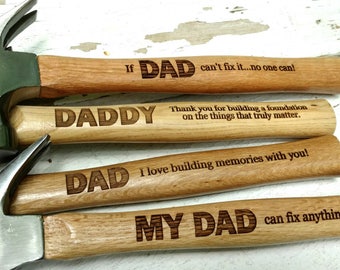 Father's Day Gift, Fathers Day Gift, Father's Day, Engraved Hammer, 5th Anniversary Gift, Groomsmen Gift, Custom Hammer, Personalized Tool