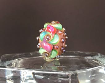 Lampwork glass bead
