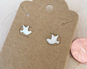 Sterling Silver Dove Earrings