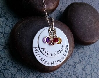 Mother's Day Gift Mother's Necklace Personalized Mother's Jewelry Gift for Mom Gift for Grandma Family Necklace