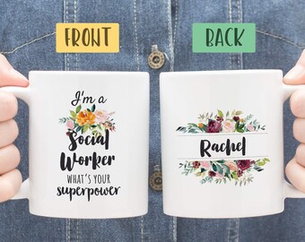 Social Worker Mug, Social Worker Grad Student Graduation Mug, Im a Social Worker, Social Worker Appreciation Mug, Social Work Thank You Gift