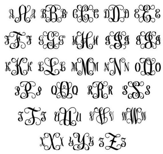 Download Vine Font Download and Cuttable Monogram Font PERSONAL Use, Interlocking Font, SVG, fancy font ...