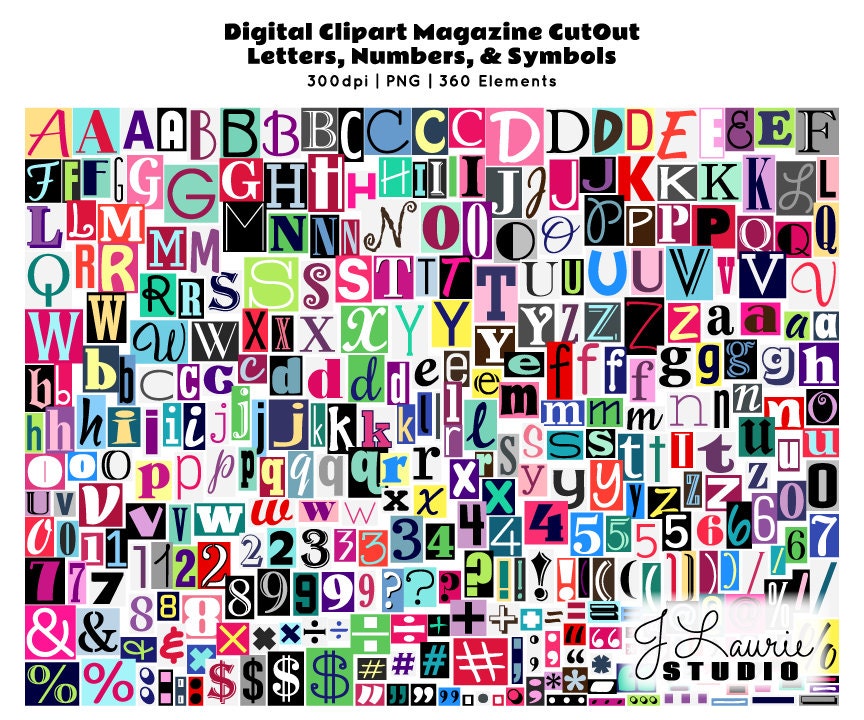 Download Digital Magazine Cutout Alphabet-Ransom Note