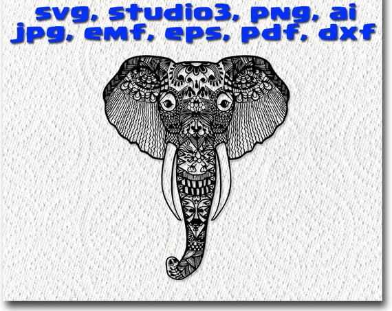 Free Free 92 Cricut Mandala Elephant SVG PNG EPS DXF File