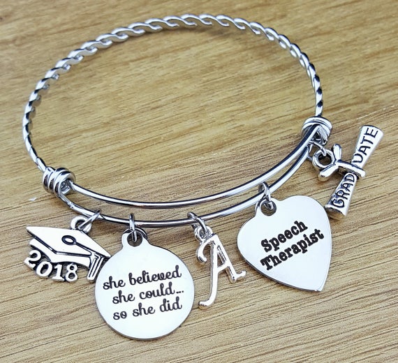 Speech Therapist Gift Speech Therapy Gift Graduation Gift College Graduation Graduation Gift for Her Senior Senior 2018 Gifts She Believed