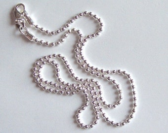 20 inch Silver Ball Chain